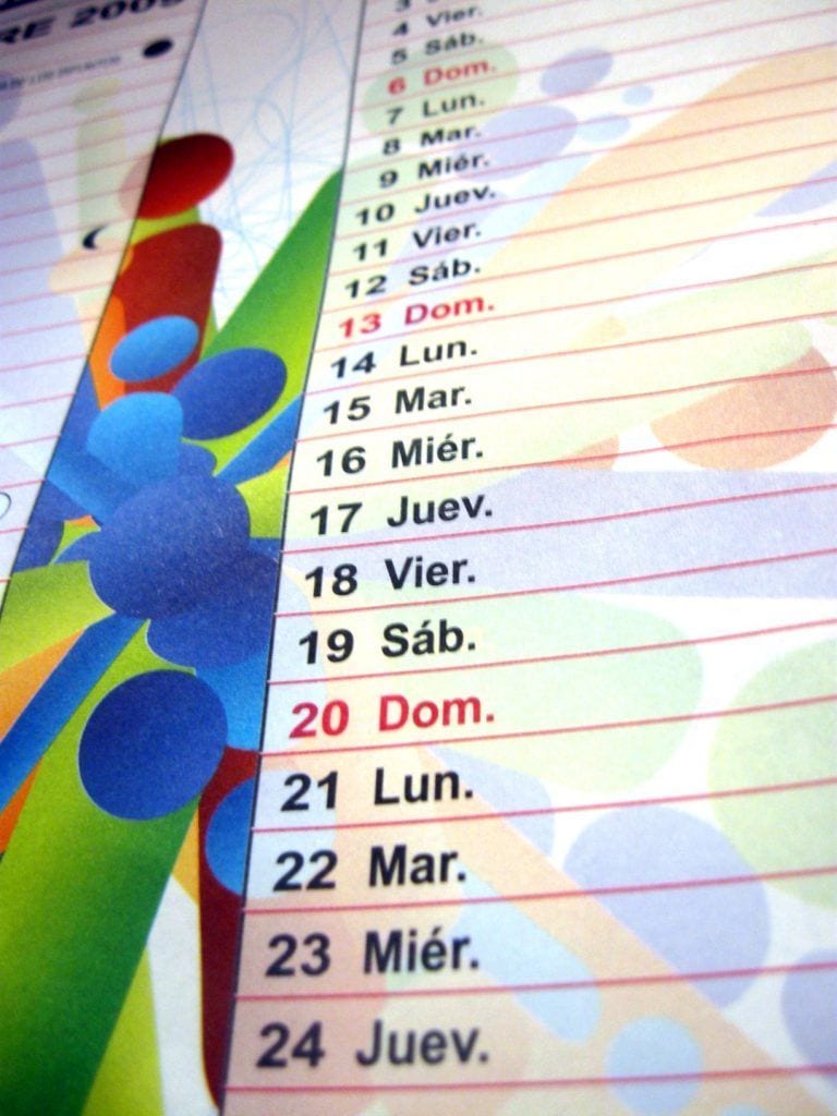 No hay Calendario para esto...
